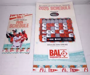 Baltimore Orioles 2025 Horario de Entrenamiento de Primavera Imán y Horario de Papel - Nuevo - Imagen 1 de 4