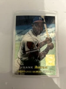 1957 Topps Baseball Card Hank Aaron Milwaukee Braves #20, Re-Print 4 of 23 - Picture 1 of 2