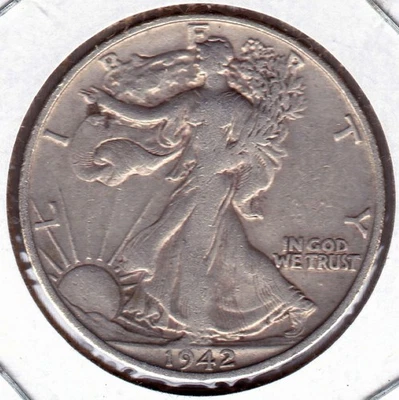 1943-D Walking Liberty Half Dollar. - Image 1 of 2