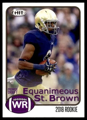 2018 SAGE HIT #72 Equanimeous St. Brown - Notre Dame Fighting Irish - Image 1 of 2