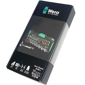 NEWEST WERA 39 PC TOOL-CHECK PLUS 1 Ratchet Metric Socket Bit Set 1/4" Drive - Picture 1 of 9