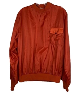Vintage Field And Stream Orange Pullover Windbreaker Jacket Small 70s - Picture 1 of 10