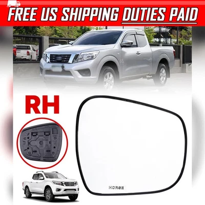 Lente de vidrio espejo retrovisor lateral derecho derecho derecho para Nissan NP300 Frontier D23 2014-2019 Foto 1 de 4