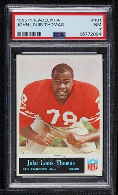1965 Philadelphia John Thomas #181 PSA 7 Rookie RC - Image 1 of 2
