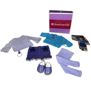 American Girl STARFLOWER OUTFIT Top Suéter Falda Zuecos Medias Volantes Zapatos Caja - Imagen 1 de 10