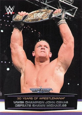 2014 Topps WWE Road to Wrestlemania #46 John Cena derrota a Shawn Michaels Foto 1 de 2