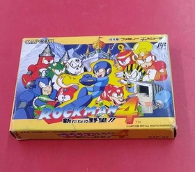 CAPCOM Famicom Soft Rockman 4 New Ambitions Used