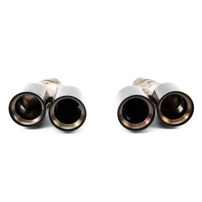 SET Edelstahl Endrohre Auspuff Blende Auspuffblenden für BMW G30 G31 LCI - Bild 1 von 4