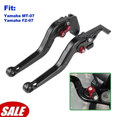 For 14-20 Yamaha FZ-07 MT-07 Short Brake Clutch Levers Adjustable Handle Control - Image 1 of 4
