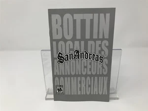 Grand Theft Auto: San Andreas - Sony Playstation 2 PS2 - Solo manual - Francés  - Imagen 1 de 2