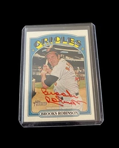 2021 Topps Heritage High Autograph BROOKS ROBINSON HAND NUMBERED AUTO ORIOLES - Picture 1 of 3