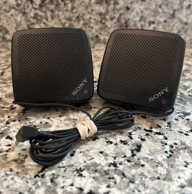 Sistema de altavoces portátiles Walkman Discman Sony SRS-5 de colección ¡PROBADO FUNCIONA! Foto 1 de 3