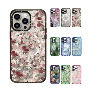 Für iPhone 16 Pro Max 15 14 13 12 Blumen Romantisch Magnet Stoßfest Hülle Cover - Bild 1 von 28