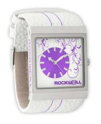 NUEVO EN CAJA Reloj Pulsera Rockwell MERCEDES BLANCO PÚRPURA EDICIÓN LIMITADA LANZAMIENTO Foto 1 de 2