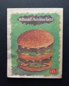 Hoja de información nutricional McDonald's 2000 folleto anuncio vintage - Imagen 1 de 12