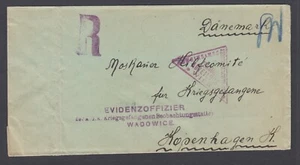 Austria, 1916 Wadowice POW Camp, Censored cover to Danish Red Cross, Copenhagen - Picture 1 of 2
