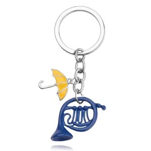 Porte-clés cor bleu français - pendentif charme HIMYM porte-clés bijoux unisexes pendentifs - Photo 1/14