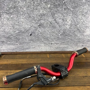 Redline MINI BMX Stem 1 in Threadless Hollowtech JR Alloy RL Red Bar Brake - Picture 1 of 13