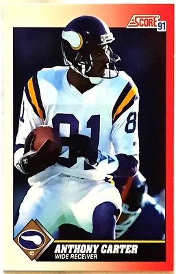 Anthony Carter 1991 Score #182 - Minnesota Vikings - Image 1 of 2