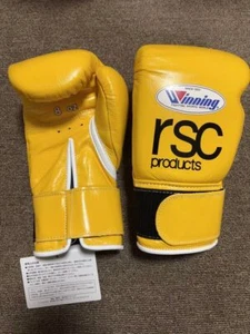 Winning × rsc Boxing Gloves Professional 8oz Yellow MagicTape JAPAN MS-200B - Picture 1 of 5