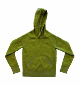 BANANA REPUBLIC Hoodie Kid’s XS Green Sweater 100% Cashmere Pullover Sweatshirt - Picture 1 of 8