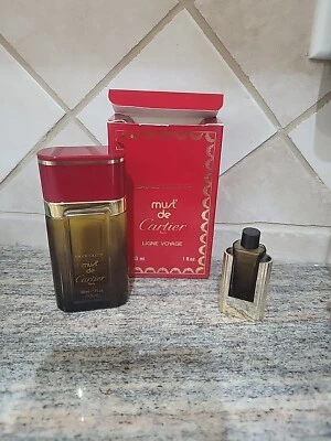 Винтажная туалетная вода Must de Cartier брызги 30 мл 1 унция флакон духи Open Bo - Изображение 1 из 4