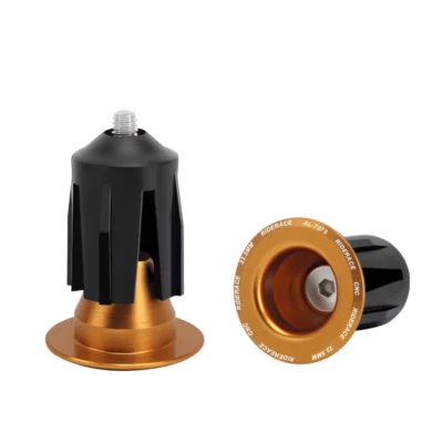 1 Pair Aluminum Mountain Bike Handle Bar End Plug Bicycle Anti-slip Handlebar - Image 1 of 4