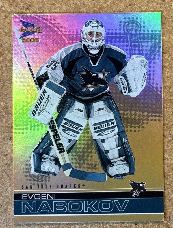 2001-02 Pacific Prism Gold McDonald's Evgeni Nabokov #35 - Image 1 of 2