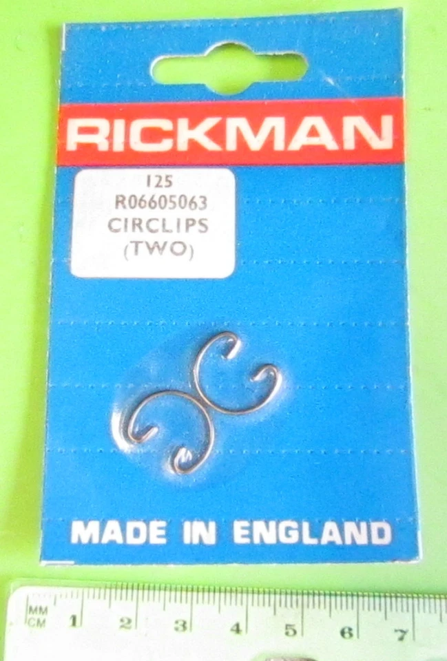 Rickman NOS Zundapp 125 MX Motor Pistón Circlip p/n R066 05 063 2 unidades Foto 1 de 1