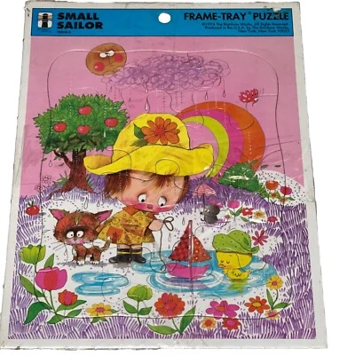 Vintage Rainbow Works Small Sailor 12 Piece Frame-Tray Puzzle 1974 NOS - Image 1 of 4