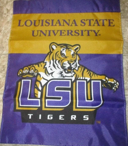 LSU Tigers DOUBLE SIDED 13 x 18 GARDEN FLAG ! FREE SHIPPING ! FAST SHIPPING ! Cover