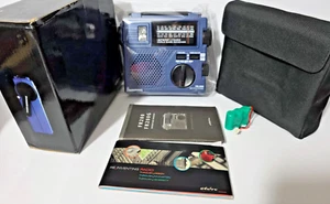 GRUNDIG FR-200 Emergency Radio Battery Crank SW/AM/FM Flashlight Case - Picture 1 of 2