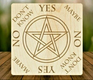 MEDIUM Pentacle Pendulum Board HANDMADE for Wicca, Witch, & Pagan [6"] Pentagram - Picture 1 of 5