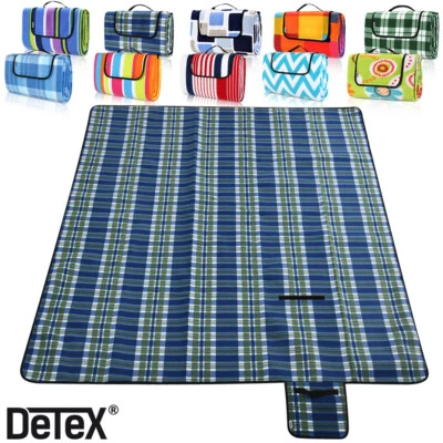 DETEX® Picknickdecke Campingdecke Reisedecke Stranddecke Reisedecke Matte Reisen