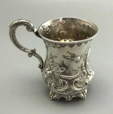 Victorian Silver Christening Mug Martin Hall Sheffield 1879 134g AELZX - Image 1 of 4