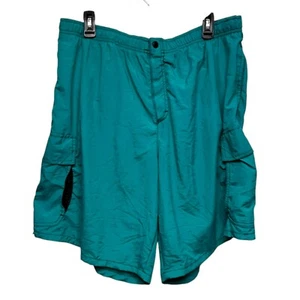 VTG Catalina Swim Trunks Board Shorts Bathing Suit XL Turquoise Pocket Lined NEW - Picture 1 of 8