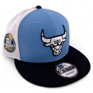 New Era Chicago Bulls NBA AJ Retro 9 "Powder Blue" 6x 9Fifty Snapback Hat Cap - Picture 1 of 7