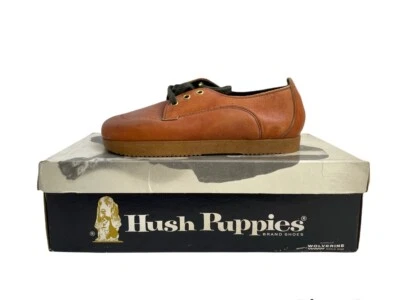 Zapatos de vestir vintage Hush Puppies niños grandes jóvenes talla 2 stock muerto nuevos en caja años 90 nuevos en caja Foto 1 de 4