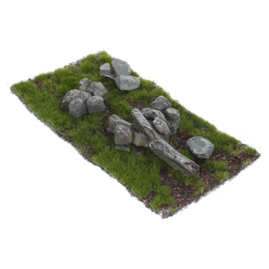 Simulated Lawn Model Artificial Grass Mat Fake Turf Landscape Decor - Picture 1 of 12