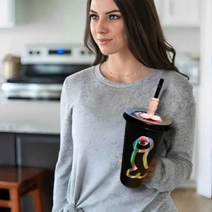 goblet cup , gobelet penis , funny gobelet ''one size guaranteed pleasure'' - Picture 1 of 4