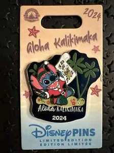 Prendedor Lilo & Stitch Aloha Kalikimaka Stitch LE 5000 Parques Disney 2024 - Imagen 1 de 2