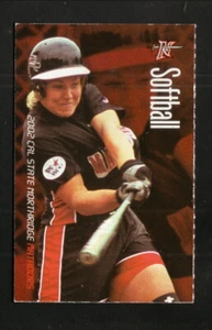 Calendario de Bolsillo de Softbol Cal State-Northridge Matadoress 2002 Big West - Imagen 1 de 1