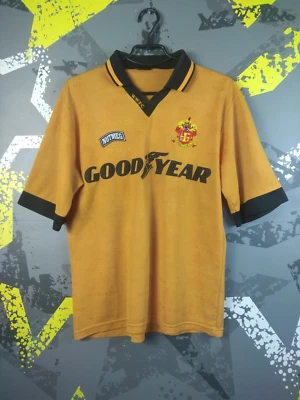 Wolverhampton Wanderers Home Camiseta de Fútbol 1995 - 1996 Nuez moscada Hombres Talla M ig93 Foto 1 de 4