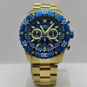 INVICTA 22518 Pro Diver Chronograph 48mm Gold 100M Men's Watch - Picture 1 of 10