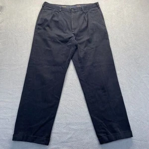 Pantalones Brooks Brothers Para Hombre Talla 38x34 Azul Chino Elastizados Ligeros,Plisados - Imagen 1 de 9