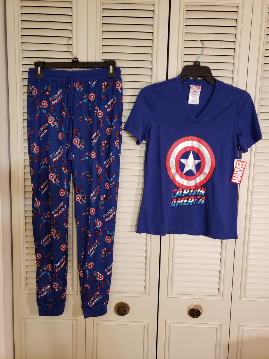 Pajama Set Pijama Capitan America Adulto Capitán América Pijamas