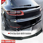 Porsche Macan REAL CARBON Rear Trunk Middle Spoiler Wing Lip Fits  SUV 2014-2020