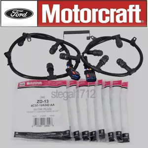 OEM Motorcraft ZD13 glow plug & Harness Kit For 04-10 Ford F250 6.0L Powerstroke - Picture 1 of 9