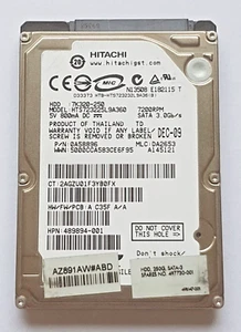 250 GB SATA Hitachi HTS723225L9A360 7200rpm 16MB HDD 2.5 " Internal Hard Drive - Picture 1 of 1