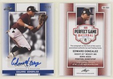 2019 Leaf Perfect Game National Showcase Blue /15 Edward Gonzalez #BA-EG1 Auto